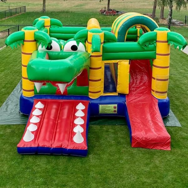 Springkasteel krokodil Springkasteel krokodil